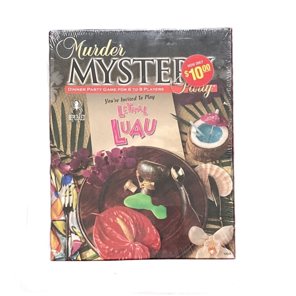 Bepuzzled Murder Mystery Lethal Luau Dinner Party Game. Factory Sealed